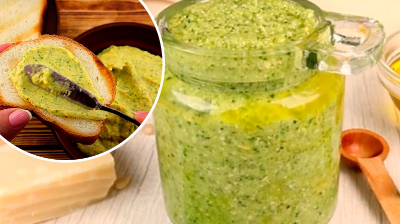 Кабачковая паста-песто за 5 минут — съедают быстрее сливочного масла!