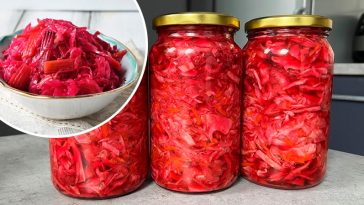 Маринованная капуста с буряком в банках — витаминный салат на зиму