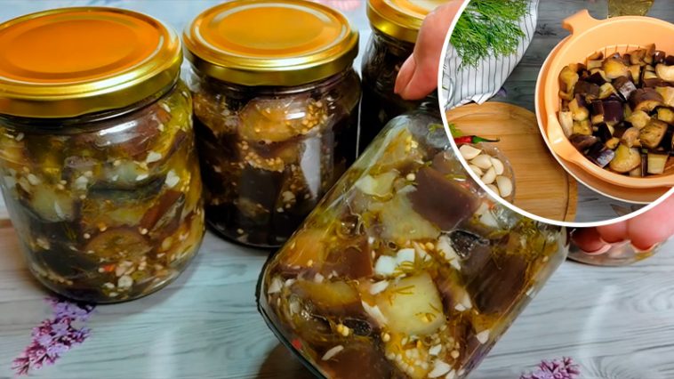 Баклажаны «Под грибы» на зиму – ароматные маринованные с чесноком и укропом