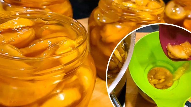 Прозрачное яблочное варенье с дольками – сладкий янтарь на зиму