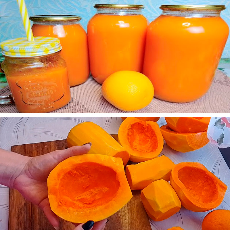 Тыквенный сок с апельсином и мякотью – солнечный запас здоровья на зиму