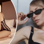 Леся Никитюк похвасталась аппетитными формами в кружевном белье перед зеркалом во весь рост 13 bvdbvjdjvgcsdcsjbcj