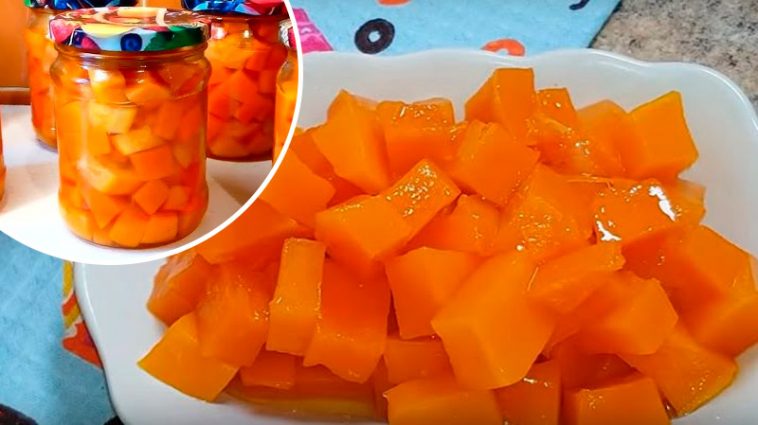 «Манго» из тыквы на зиму: никто не догадается, что это не фрукт