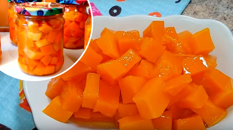 «Манго» из тыквы на зиму: никто не догадается, что это не фрукт