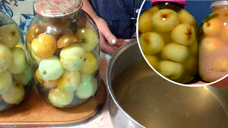 Целые консервированные яблоки на зиму – вкус из детства