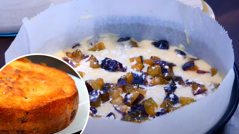 Осенний сливовый пирог – мягкий, воздушный и ароматный