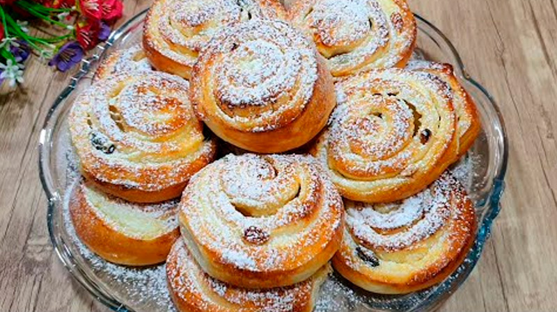 Лучшее к чаю! Домашние булочки-улитки с кремом и шоколадом