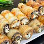 Рулетики из баклажанов — закуска, которая всегда в центре внимания