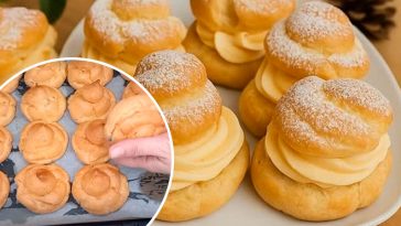 «Принцесса-крофна» — нежные пирожные с кремом, которые всегда получаются!