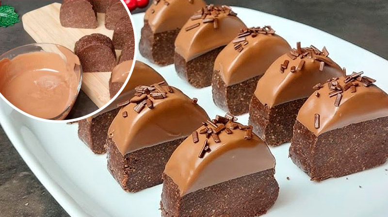 Нежный шоколадный десерт без выпечки за 10 минут