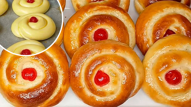 Пышные булочки к чаю — проще простого и без лишних затрат!