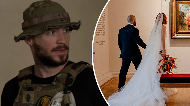 Военный Валерий Маркус сыграл свадьбу и впервые показал жену