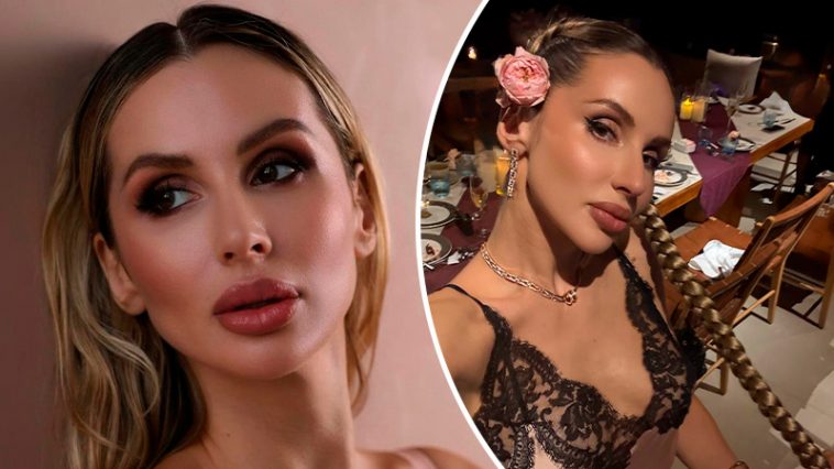 «Сияние в Дубае»: Светлана Лобода отметила 43-летие в кружевном платье с разрезом