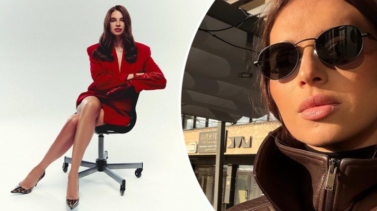 Екатерина Усик в красном жакете: жена боксера очаровала длинными ногами и уверенным взглядом 3 bvdbvjdjvgrnibhsbhcsdcsjbcj 9