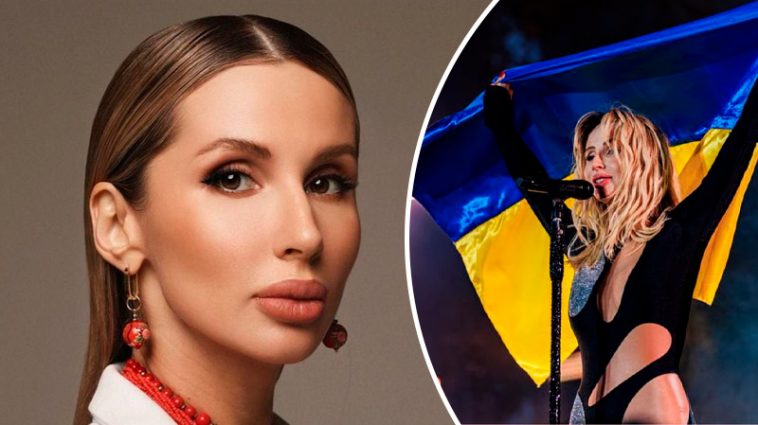 Лобода снова оказалась в эпицентре скандала: сеть возмутил ее жест с украинским флагом (видео)