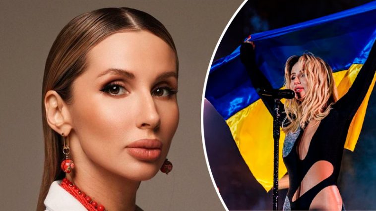 Лобода снова оказалась в эпицентре скандала: сеть возмутил ее жест с украинским флагом (видео)