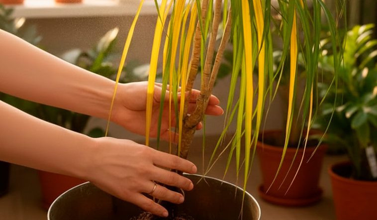 Листья драцены желтеют и сохнут: главные причины и как этого не допустить 7 Листья драцены желтеют и сохнут: главные причины и как этого не допустить