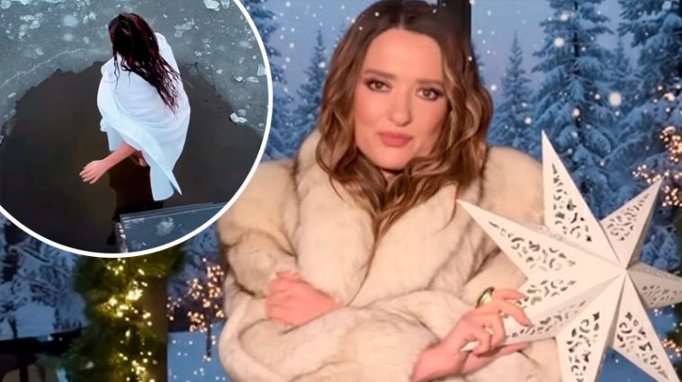 Без страха и сомнений: Наталья Могилевская поразила купанием в ледяной воде на Крещение