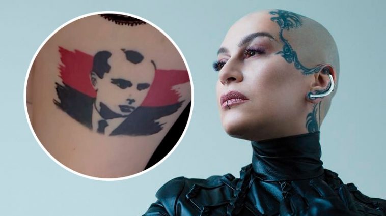 «Он – мой символ свободы»: российская певица Наргиз объяснила, почему набила портрет Бандеры на ноге