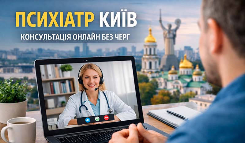 Психіатр Київ — консультація онлайн без черг і зайвого стресу