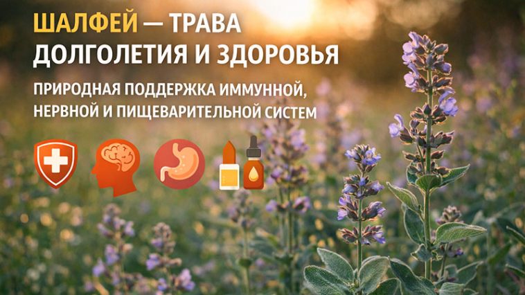 Шалфей — трава долголетия и здоровья