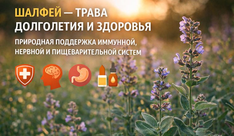 Шалфей — трава долголетия и здоровья