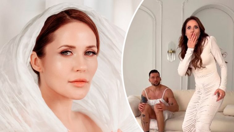 Весенний эксперимент: возлюбленный Наталка Денисенко примерил её платье и удивил сеть