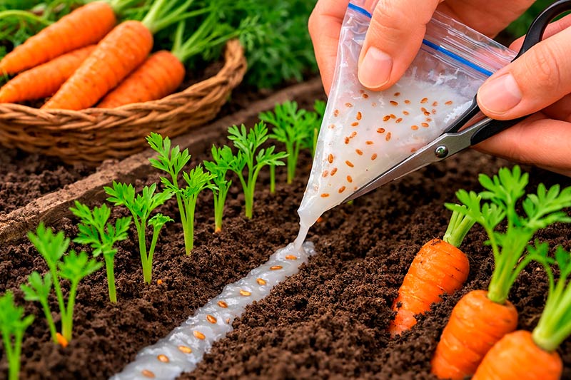 Как посадить морковь, чтобы она взошла быстро и ровно