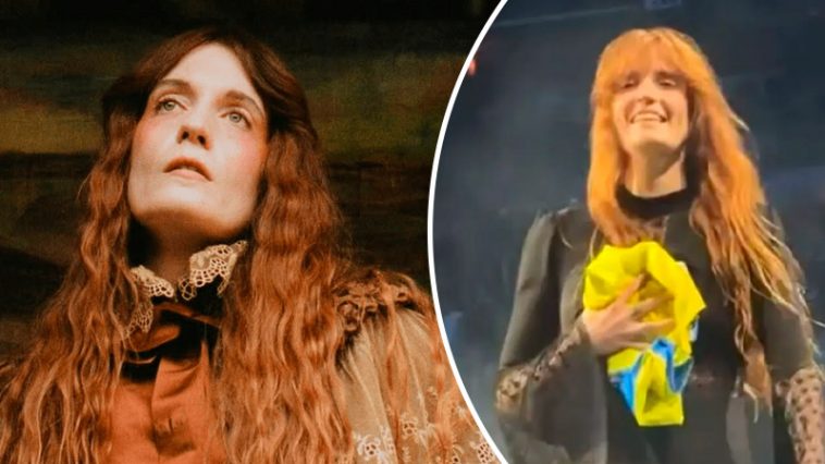 «Охрана хотела забрать флаг Украины, но певица вмешалась»: трогательный поступок Флоренс Уэлч на концерте в Праге