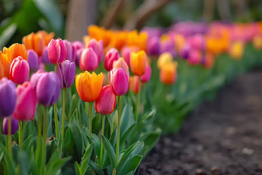 Посадка цветочных луковиц в яичных лотках: простой траншейный метод для идеальной клумбы