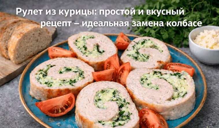 Куриный рулет: простой и вкусный рецепт — идеальная замена колбасе