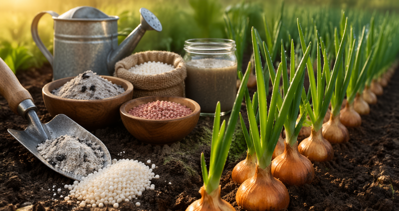 Весенняя подкормка, которая сделает лук рекордным: простые секреты большого урожая