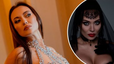 Саливанчук в готическом образе невесты поразила откровенным стилем и роскошным реквизитом