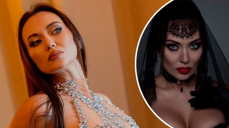 Саливанчук в готическом образе невесты поразила откровенным стилем и роскошным реквизитом