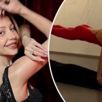 На грани возможного: Тина Кароль сделала отжим на тренерке по йоге